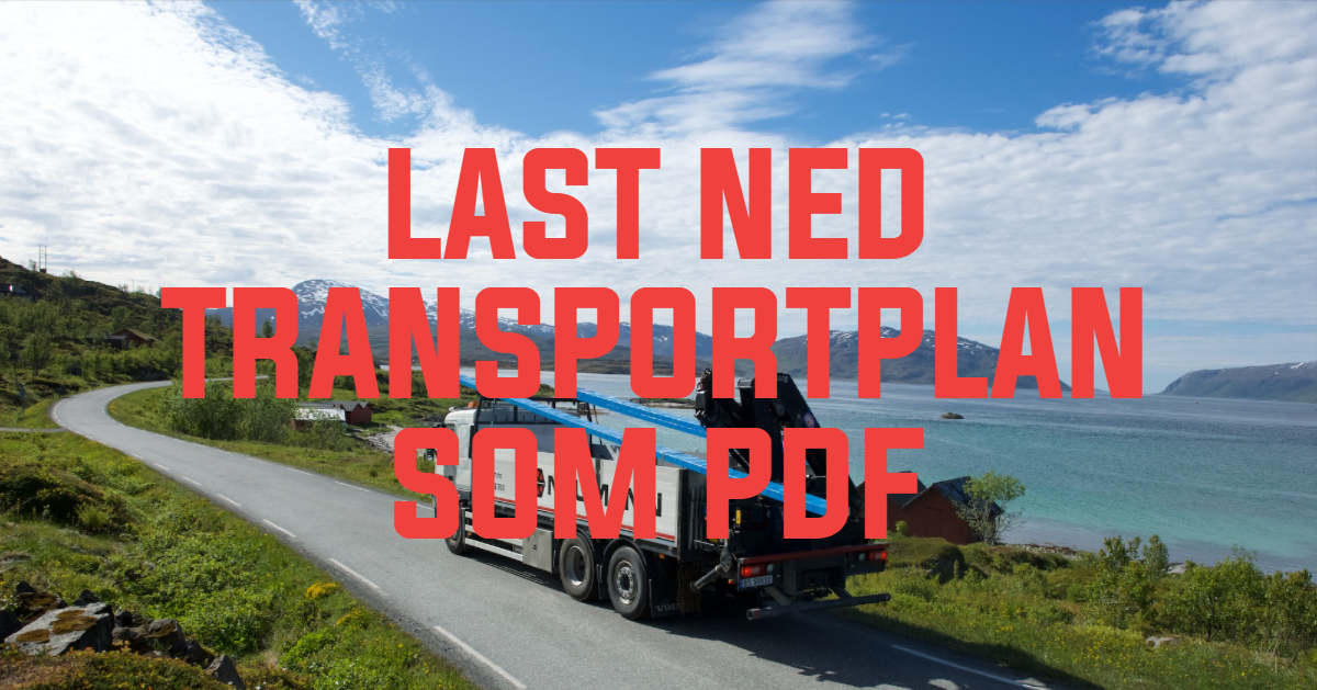 Last ned transportplanen for pdf