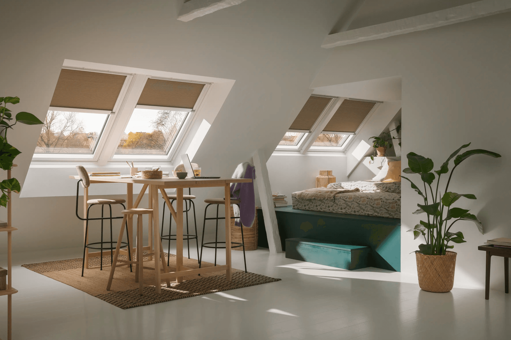 Skråtak takvindu daglys lyst rom Neumann Velux