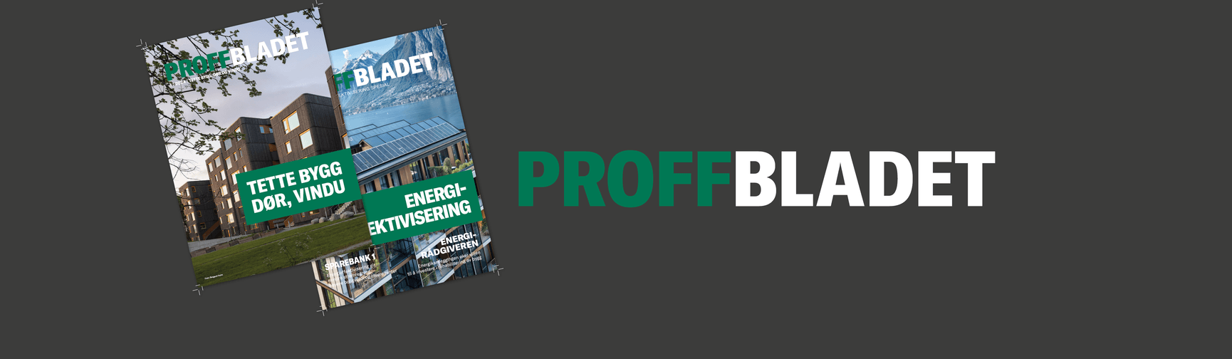 Proffblad - hero banner forside