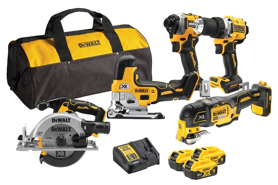 DEWALT premium verktøysett 18V- 5Ah batterier x 3 stk DCK502P3